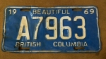 1969 License Plates for sale and trade and display at PlateVault